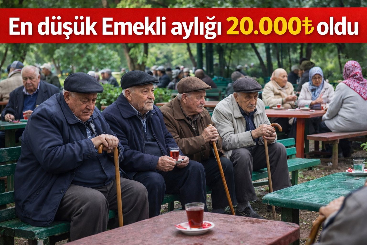 En Düşük Emekli Aylığı 20 Bin Liraya Yükseltildi